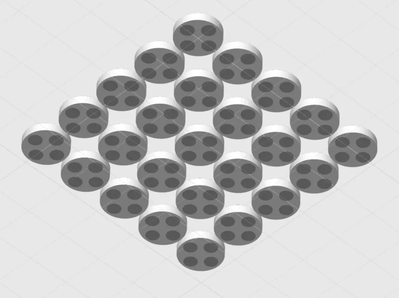 Magnet Adapter – 4 × 3x1mm into 1 × 10x2.5mm