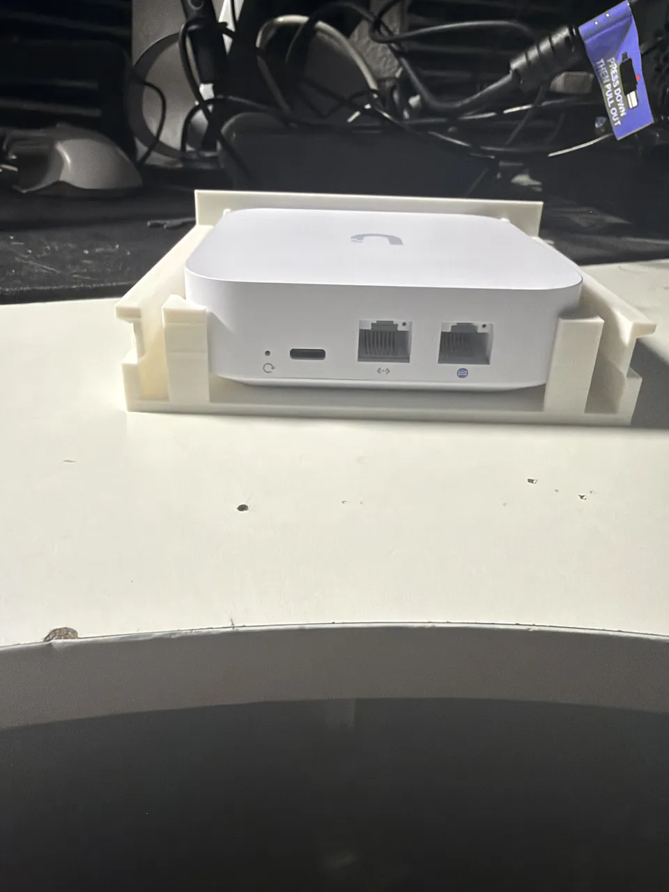 RackMod 1U Slide: Unifi UXG Lite (W/out USB Hole) view 3