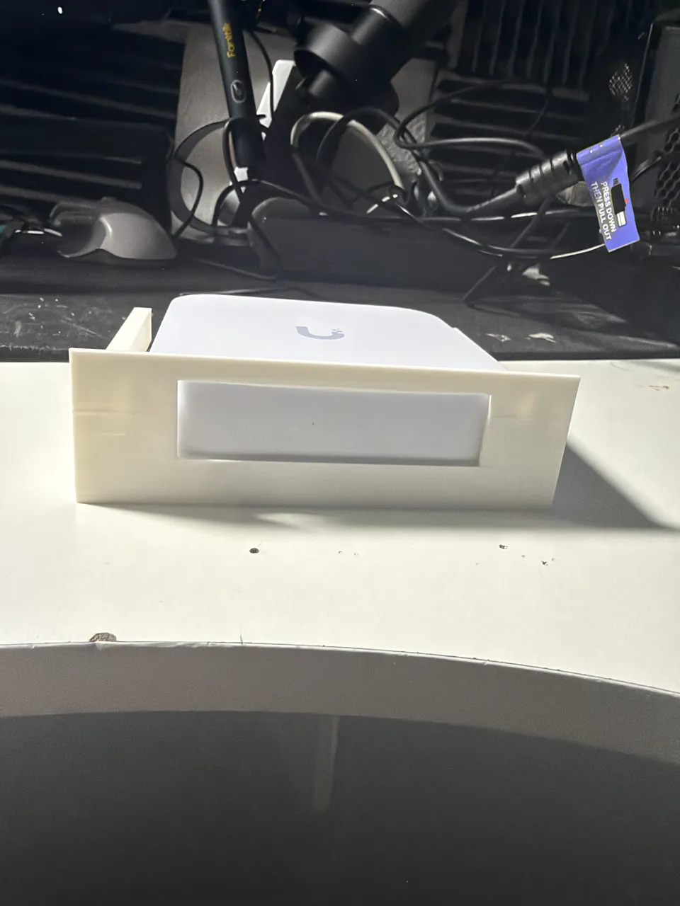 RackMod 1U Slide: Unifi UXG Lite (W/out USB Hole) view 2