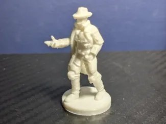Futuristic detective police DND character mini