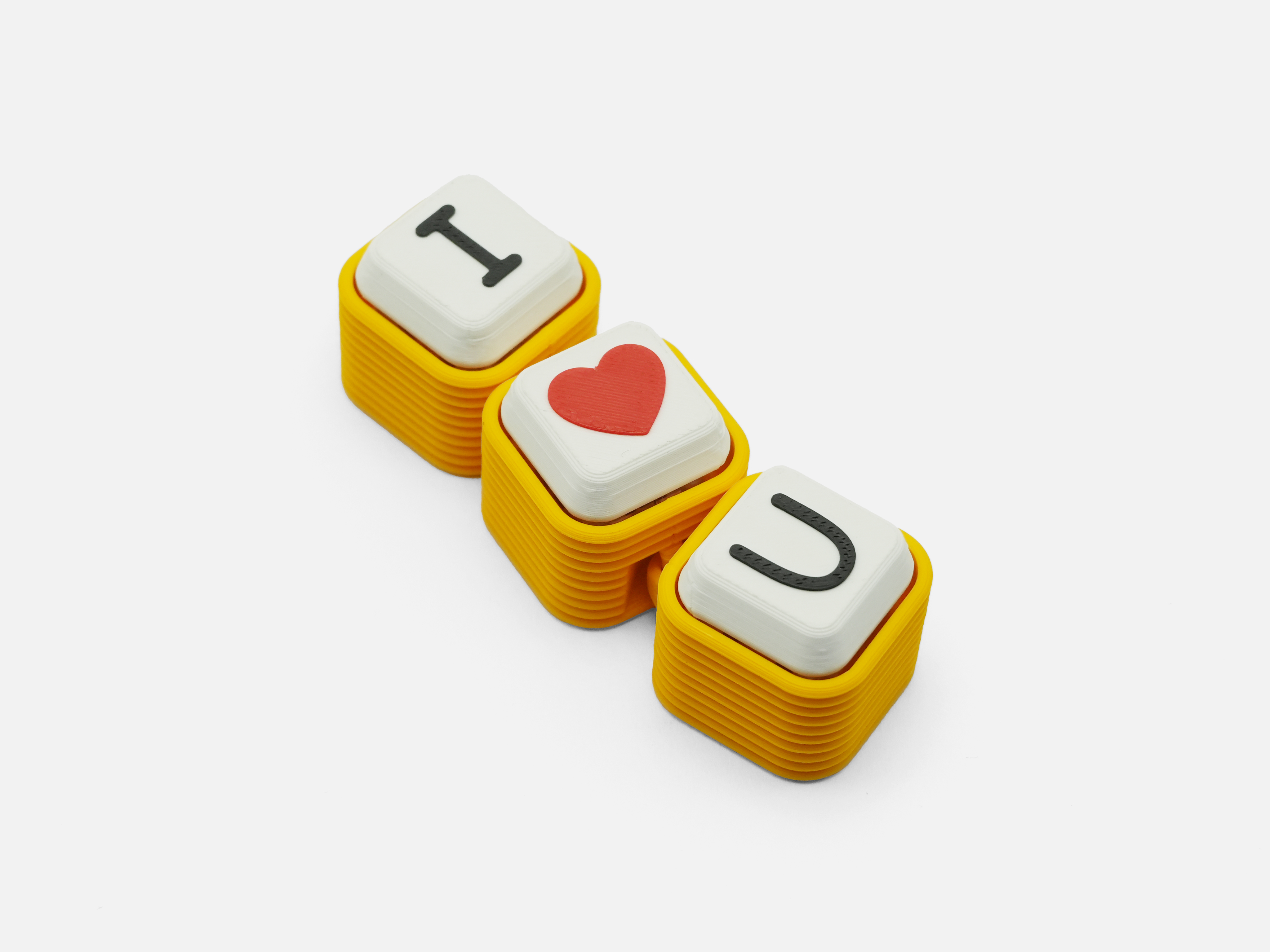 Customizable Flexi Name Clicker Keychain - 1