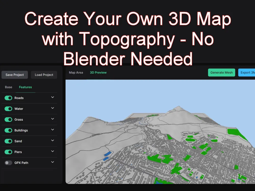 3D Map Maker - Generate Map with Topography by Wadye MakerWorld ...