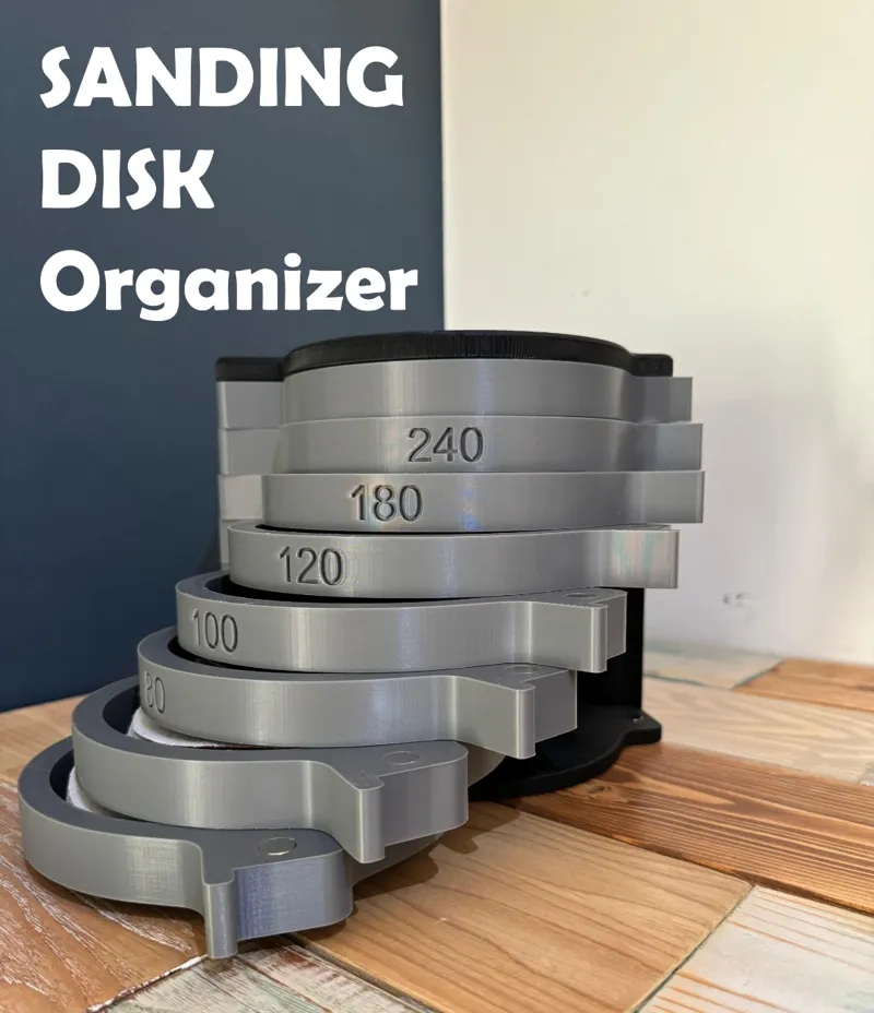 Sanding Disc Organizer Wall-45
