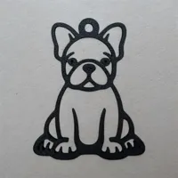 Porte-clés bouledogue français — photo 3