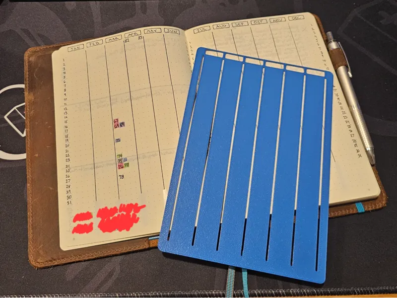 Calendex Template for Bullet Journals