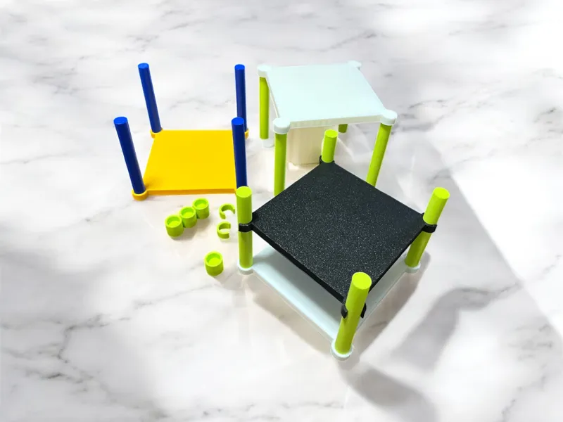 Modulares Mini-Regal – stapelbar & farbenfroh