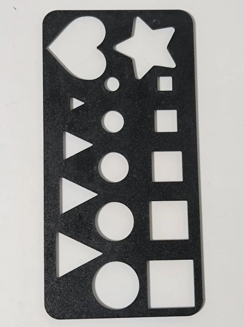Shapes stencil template for kids