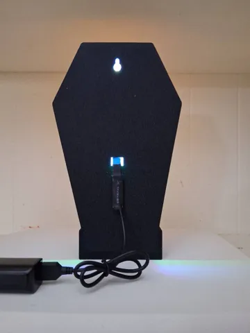 Accesorio de iluminación decorativa: Scary Cat Coffin Lightbox — vista de referencia 4