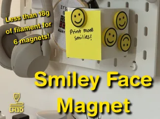 Smiley Face Magnets - Strong Magnet Decoration