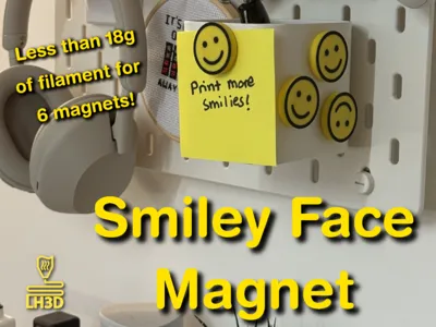Smiley Face Magnets - Strong Magnet Decoration