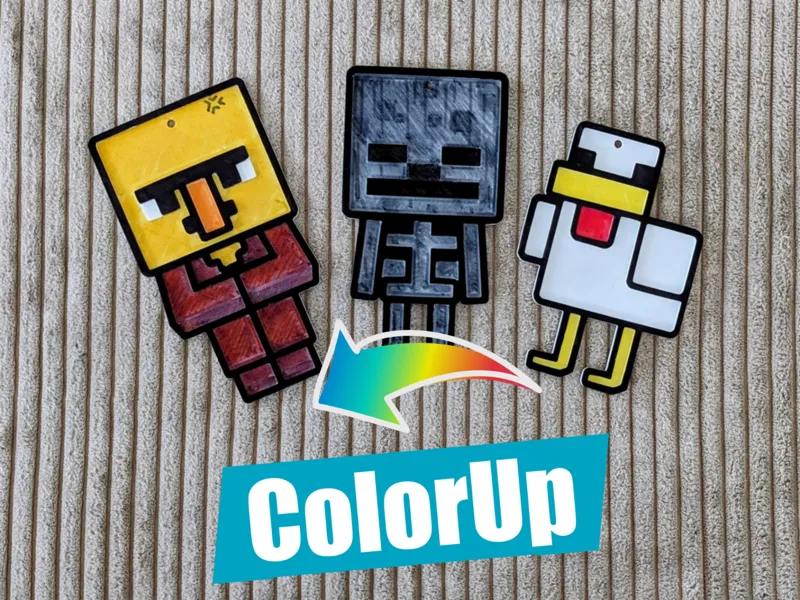 ColorUp - Minecraft Skeleton, Chicken, Villager