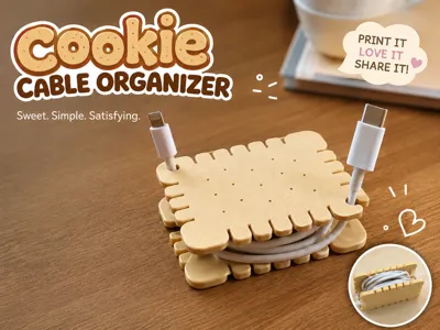Cookie Cable Organizer  | Cute USB Cable Winder