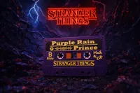 Violett Oldschool mit Spotify Code