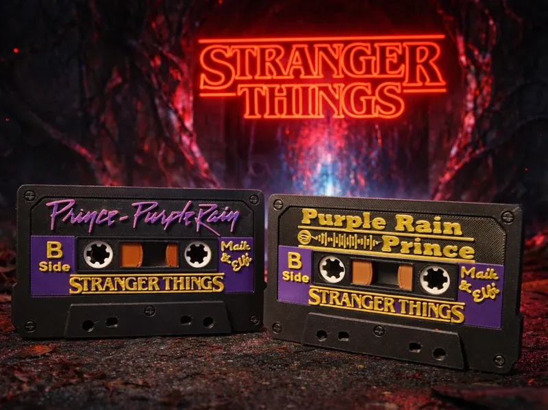 Stranger Things Kassette Mike Elfi „Purple Rain“ 