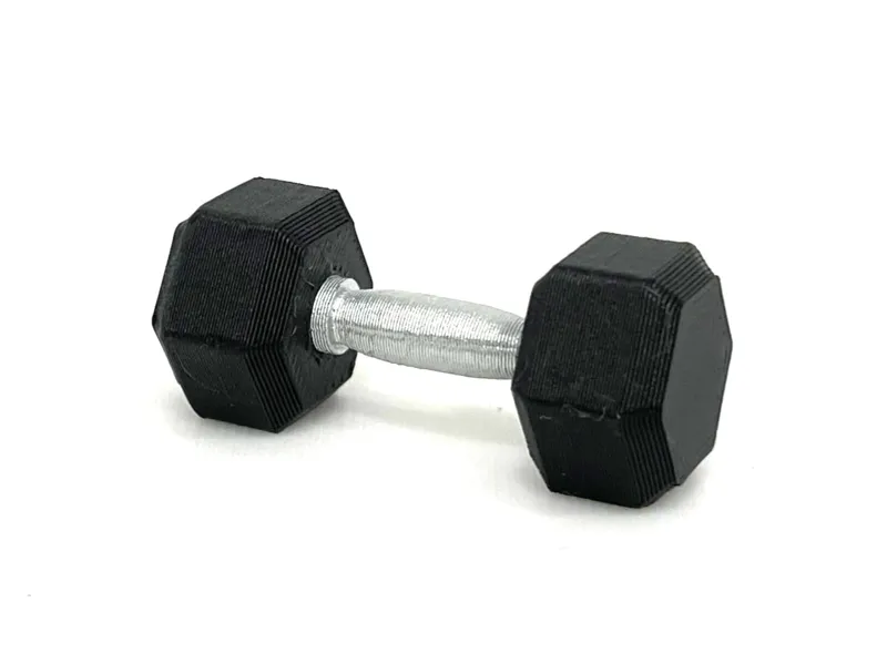Mini Dumbell Keychain