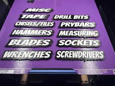 ToolBox Name Plates