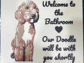 Doodle Bathroom Sign