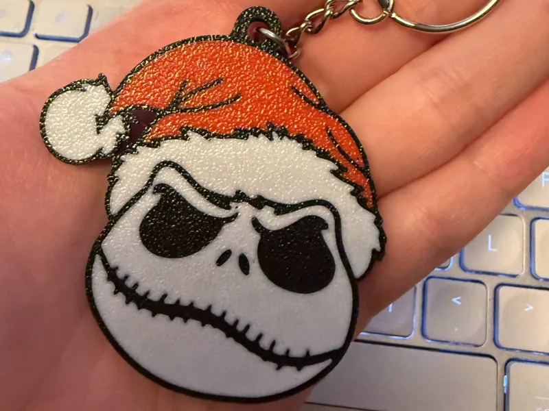 Santa Jack Skellington Magnet/Keychain