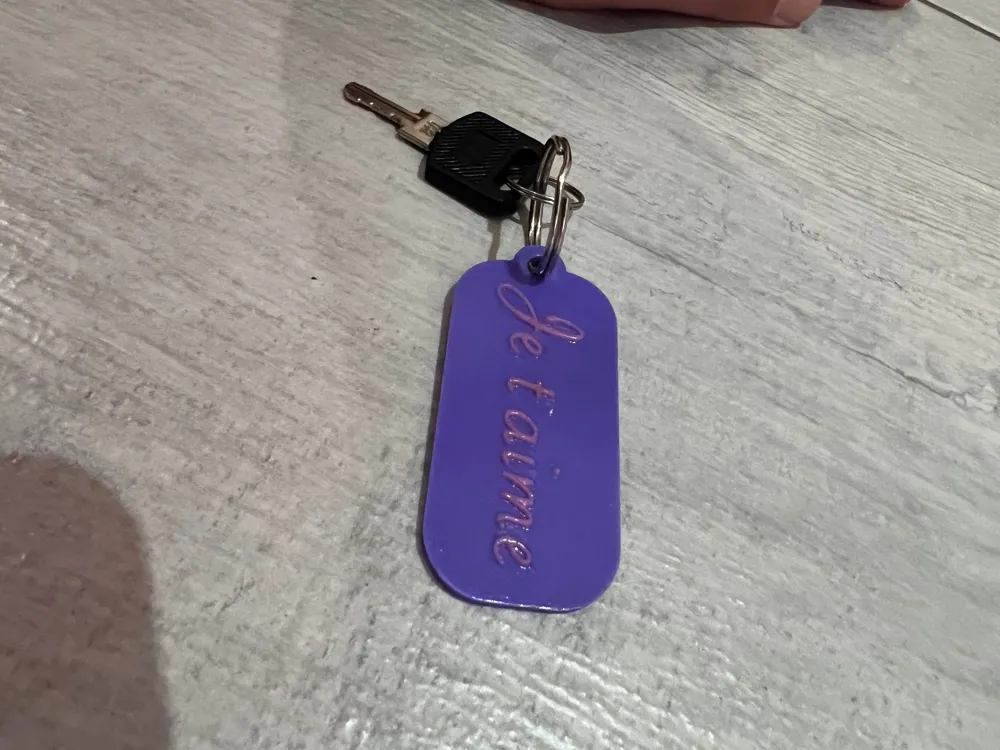 Customizable Keychain (Text Customizer) - Free 3D Print Model - MakerWorld