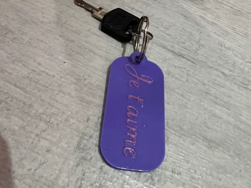Porte-clés Personnalisable (Text Customizer)