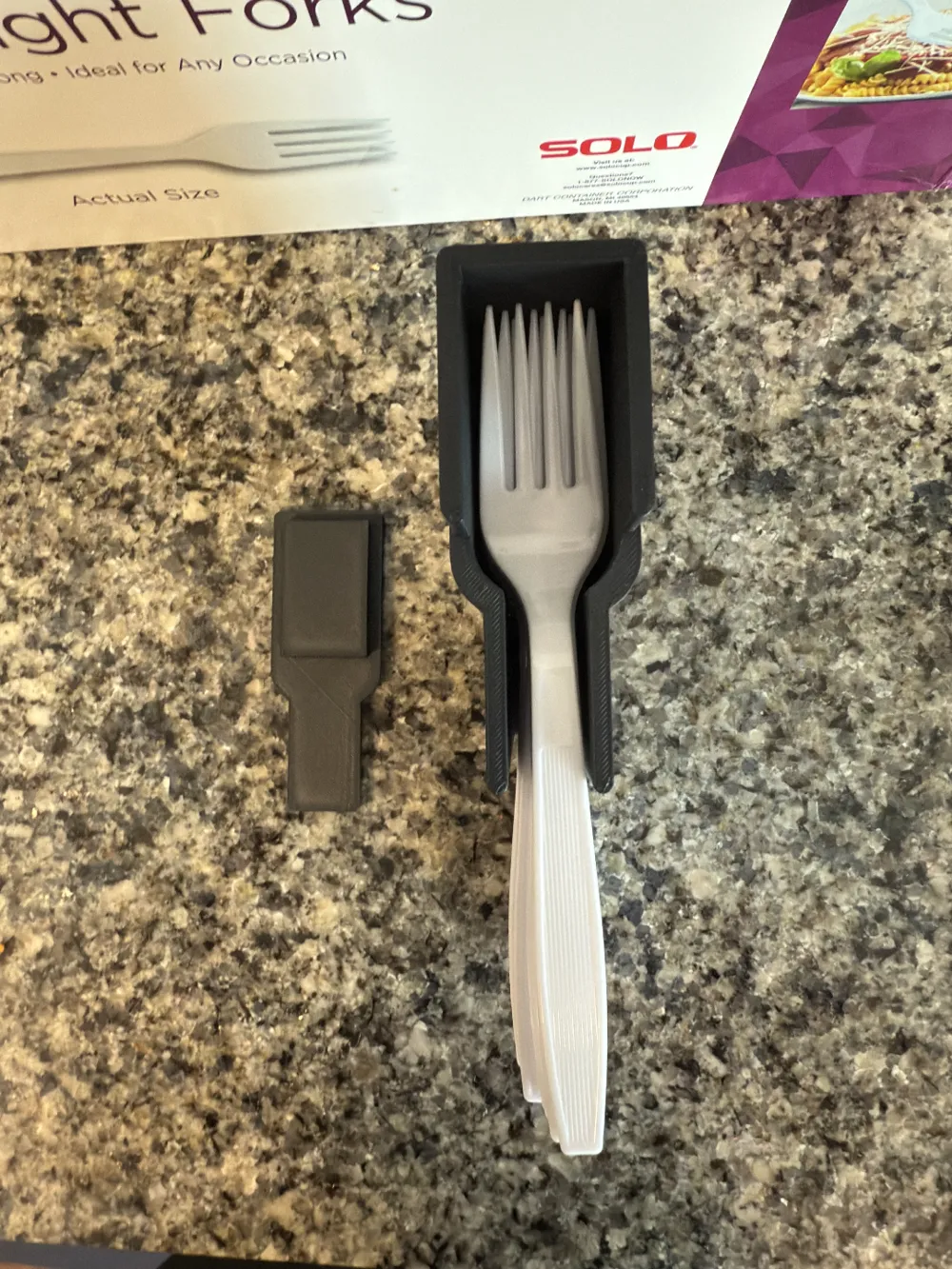 Plastic Utensil (fork) Dispenser / Holder by PrintingItAll MakerWorld