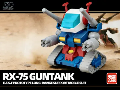 SD scale RX-75 Guntank
