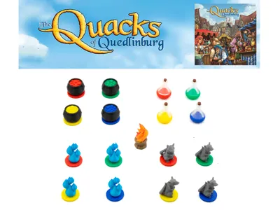 Quacks of Quedlinburg 3d tokens set