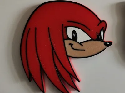 Knuckles (from Sonic) fridge magnet