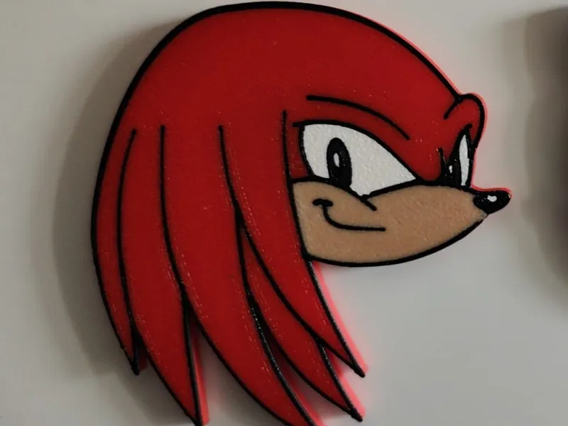 Knuckles (from Sonic) fridge magnet
