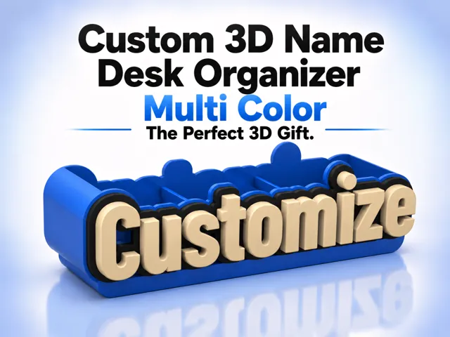 Custom Name Desk Organizer – The Perfect 3D Gift