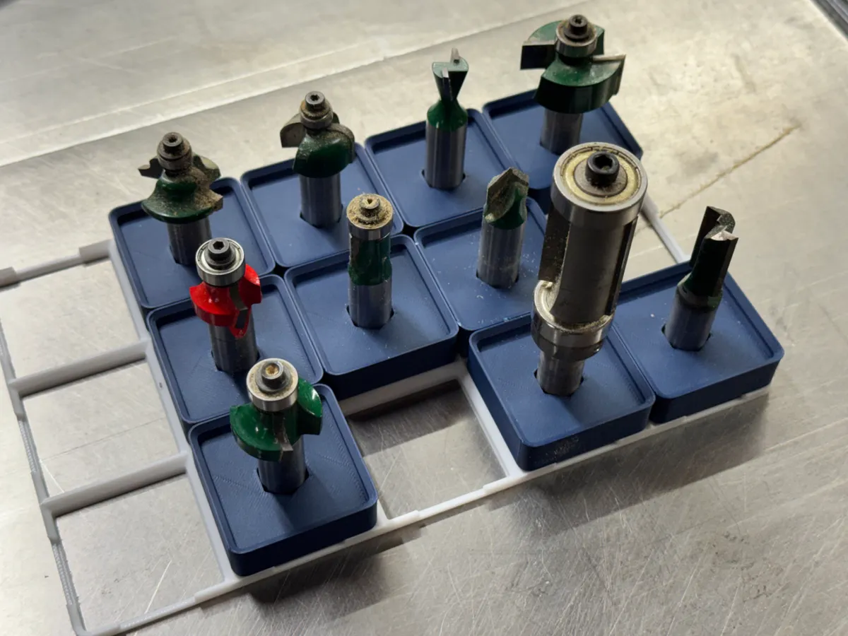 Modular Router Bit Holder Gridfinity - 1/2