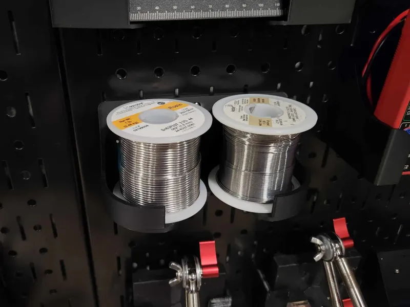 Wall Control Pegboard Mount - Kester Solder rolls