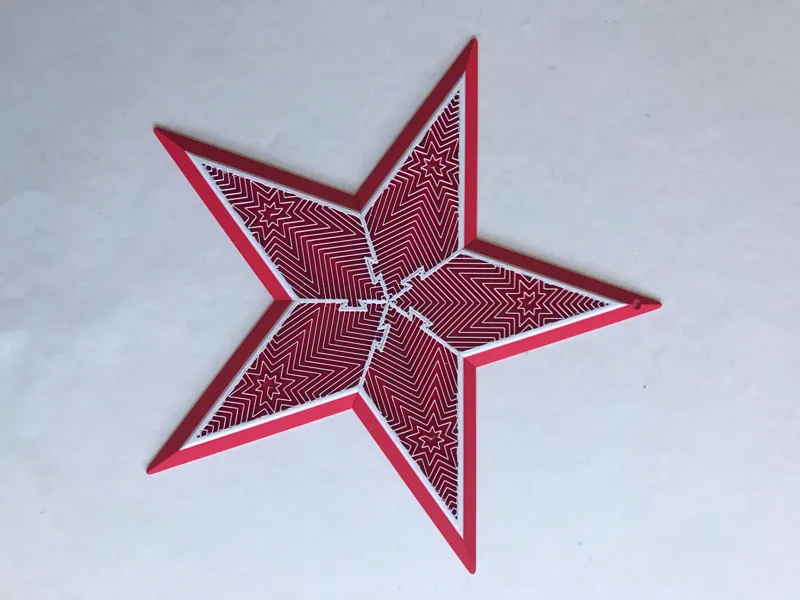 CHRISTMAS STAR "BIG" composed of 5 pieces 