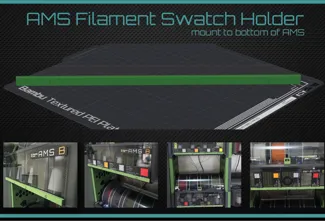 AMS Filament Swatch holder - Bottom mount