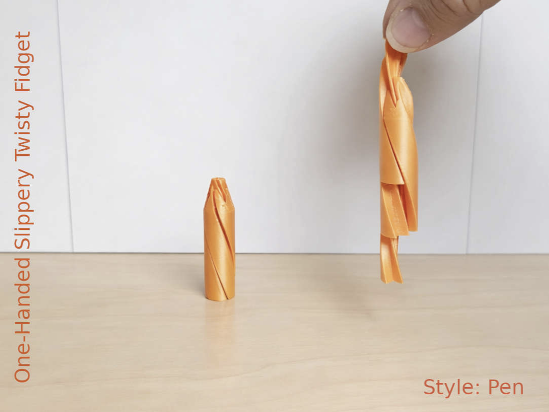One-Handed Slippery Twisty Fidget, Style: Pen