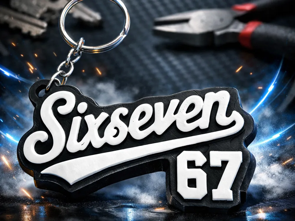 Keychain / Keychain / SixSeven 67 - Free 3D Print Model - MakerWorld
