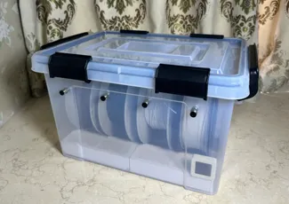 3D打印 拓竹A1 新版20L防潮干燥箱 4料盘 模块化 防潮盒方便换防潮剂 料盘不跑偏 不卡盘
