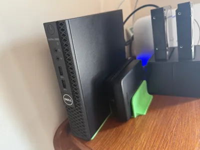 Optiplex Stand with Slots for External Hard Drives