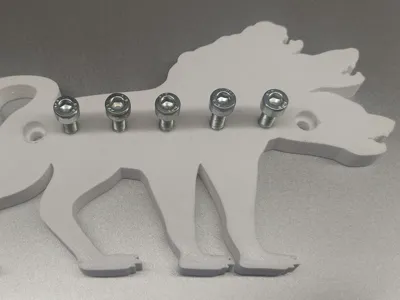 Mythological Kerberos Cerberus wall key holder 