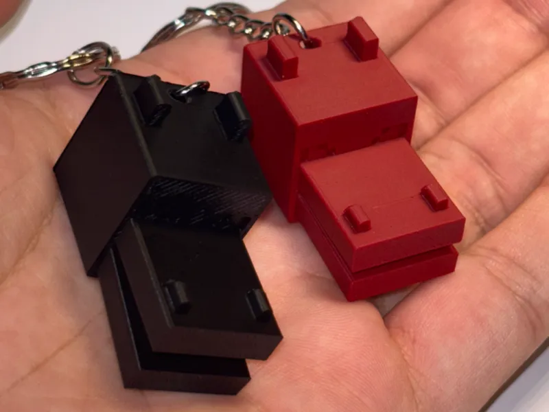 Ender Dragon Keychain - With Moving Mouth