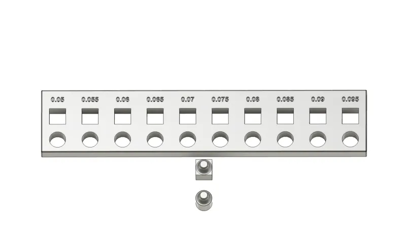 Calibrate - Offset test tolerance - 0,05 - 0,095mm