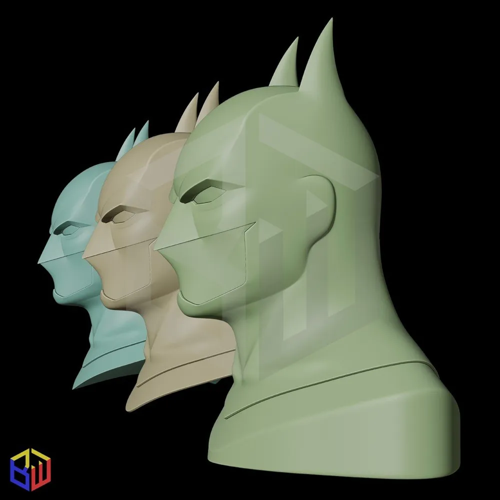 Batman Justice League War Mask & Molds - Free 3D Print Model - MakerWorld