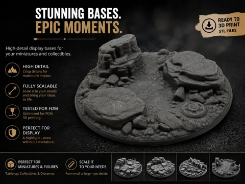 Escenografía en miniatura: Base|Terrain|Diorama - Desert Shelter — referencia de MakerWorld