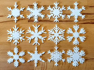 2025 Snowflakes 1st set christmas tree decoration