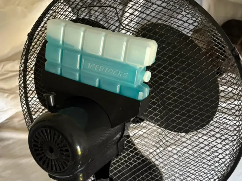 Support pain de glace pour ventilateur