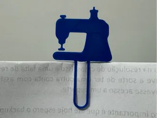 Marcador de páginas de máquina de costura
