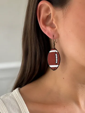 Pendientes: American Football Earrings — vista de referencia 2