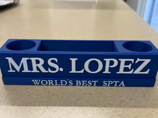 Customized Desk Organizer - Teacher/Nurse Gift