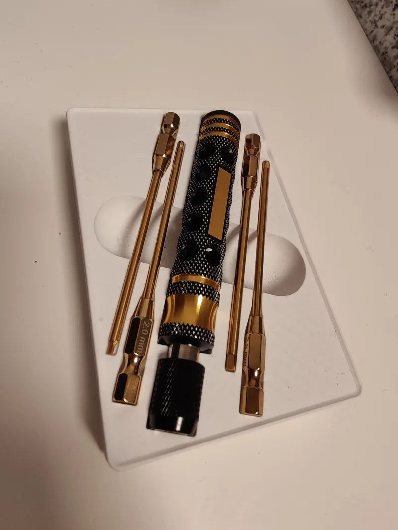 RC Allen key - Hex driver and bits - gridfinity