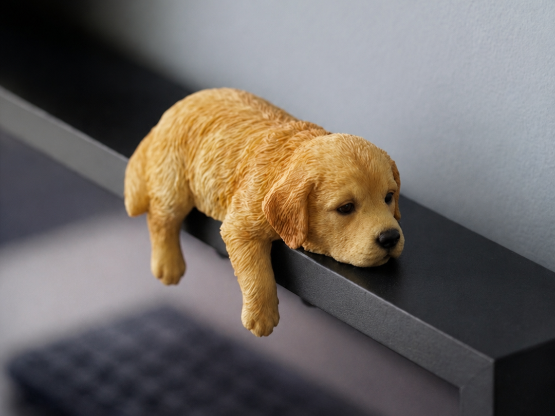 Sleepy Golden Retriever - Monitor Buddy